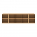 Rippuv raamaturiiul tammedekooriga 220x61 cm Mistral - Hammel Furniture