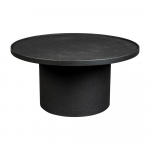 Must &uuml;mmargune diivanilaud &oslash; 70 cm Winston - Dutchbone