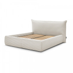 Valge polsterdatud kaheinimesevoodi koos voodip&otilde;hja ja panipaigaga 180x200 cm Jade - Bobochic Paris