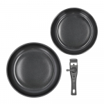 Alumiiniumist mittekleepuv pannikomplekt eemaldatava k&auml;epidemega 2 tk &oslash; 28 cm - Holm