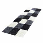 Must-valge koridorivaip 80x250 cm Life - Ayyildiz Carpets