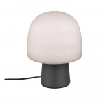 Must-valge lauavalgusti klaasist varjuga (k&otilde;rgus 27 cm) Steen - Trio