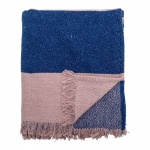 Sini-roosa tekk 130x160 cm Cadeo - Bloomingville