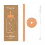 Silikoonist k&otilde;rs koos puhastusharja ja kaanega Tropical Papaya - Muuki