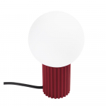 Burgundiapunane lauavalgusti klaasist varjuga (k&otilde;rgus 19 cm) Orbital - Sollux