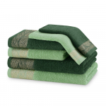 Rohelised froteest puuvillased k&auml;ter&auml;tid ja saunalinad komplektis 6 tk Allium &ndash; Restilo