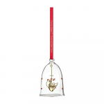 K&auml;sitsi puhutud klaasist j&otilde;ulukaunistus &oslash; 5,5 cm Ann-Sofi Romme Annual Christmas Bell 2025 - Holmegaard