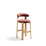 Terrakottapunane saarepuust baaritool (istme k&otilde;rgus 75 cm) Granite - Kave Home