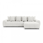 Valge nurgadiivan (parem nurk) Albane - Ropez