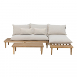 Beež akaatsia t&auml;ispuidust aia diivanikomplekt kolmele Cesano - Bloomingville