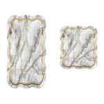 Hallid/kuldsed vannitoamatid 2tk komplektis 60x100 cm - Foutastic