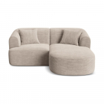 Helepruun velvetist nurgadiivan (parem nurk) Campi - Cosmopolitan Design