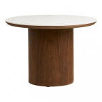 &Uuml;mmargune diivanilaud keraamilise pealispinnaga &oslash; 60 cm Noli - House Nordic