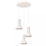 Beež metallist ripplamp &oslash; 30 cm Niru - Sollux