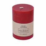 Punane s&otilde;bralik k&uuml;&uuml;nal, p&otilde;lemisaeg 37 h Eco - Eco candles by Ego dekor