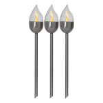 Komplekt 3 LED valgusti dekoratsiooniga v&auml;litingimustes, k&otilde;rgus 40 cm Olympus - Star Trading