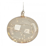 Oranž rippuv j&otilde;ulu valguskaunistus &oslash; 18 cm Lina &ndash; Marksl&ouml;jd