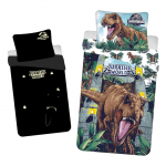 Puuvillane helendava efektiga laste voodipesu 140x200 cm Jurassic World &ndash; Jerry Fabrics