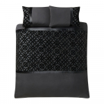 Must sametist tekikott kaheinimesevoodile/&uuml;lipikale voodile 230x220 cm Lattice Cut - Catherine Lansfield