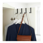 Komplekt 4 musta matt uksekonksu - Wenko