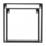 2 musta v&auml;rvi seinariiulide komplekt Meert - WOOOD