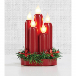 Červen&yacute; LED sv&iacute;cen Marksl&ouml;jd Hanna, v&yacute;&scaron;ka 20&nbsp;cm