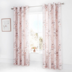 2 roosa kardina komplekt Rose, 168 x 183 cm Canterbury - Catherine Lansfield