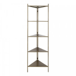 Kuldset v&auml;rvi metallist raamaturiiul 58,5x200 cm Display - Light & Living