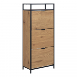 Tammedekooriga hingedega jalatsiriiul Seaford - Actona