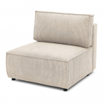 Kreem velvetist diivanimoodul, keskosa Nihad modular - Bobochic Paris