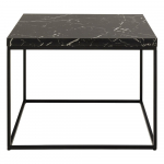 Must marmoridekooriga diivanilaud 60x60 cm Barossa - Actona