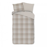 Helepruun pikendatud flanellist voodipesu &uuml;heinimesevoodile 140x220 cm Bernardus - Good Morning