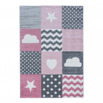 Roosa-hall laste vaip 80x150 cm Kids - Ayyildiz Carpets