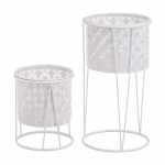 Metallist lillestatiivid 2 tk komplektis &oslash; 22 cm (k&otilde;rgus 40 cm) - Casa Selecci&oacute;n