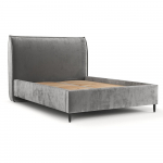 Hall polsterdatud kaheinimesevoodi koos voodip&otilde;hja ja panipaigaga 140x200cm Shell - Maison de R&ecirc;ve