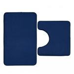 Tumesinine m&auml;luvahust tualettmattide komplekt, 2 tk 50x80 cm Anti-Bacterial - Catherine Lansfield