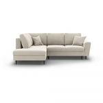 Beež sametist panipaigaga nurgadiivanvoodi (vasak nurk/"L"-kujuline) Kyoto - Cosmopolitan Design