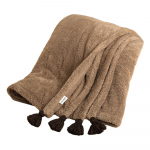 Pruun mikropl&uuml;&uuml;sist voodikate 160x200 cm Puffy - Mijolnir