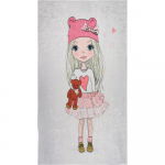 Pestav laste vaip 120x180 cm Cute Girl and the Bear - Vitaus