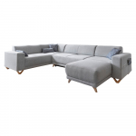 Helehall panipaigaga nurgadiivanvoodi (vasak nurk/"U" kujuline) Classy Sophie &ndash; Miuform