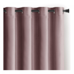 Helepruun sametist dimout-kardin 140 &times; 245 cm Eyelets &ndash; Restilo