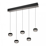 Must/h&otilde;bedane LED-rippvalgusti Orbit - Trio Select