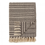 Pruun taaskasutatud puuvillast pleed 130x180 cm Adana &ndash; House Nordic