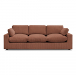 Oranž velvetist diivan 250 cm Belair - Bobochic Paris