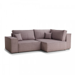 Lilla velvetist panipaigaga nurgadiivanvoodi (parem nurk/L-kujuline) Tonga - Maison de R&ecirc;ve