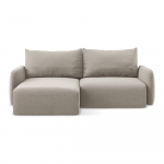 Taupe sametist panipaigaga nurgadiivanvoodi (vasak nurk) Kalena - Makamii