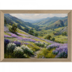 Tr&uuml;kitud pilt raamiga 75x56 cm Violet Hills - Styler