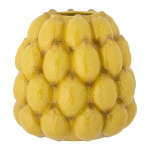 Kollane k&auml;sitsi maalitud kivikeraamiline vaas (k&otilde;rgus 22 cm) Limone - Bloomingville