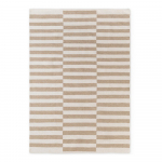 Valge/helepruun kahepoolne/k&auml;sitsi kootud villavaip 160x230 cm Vika - Hanse Home
