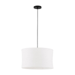 Valge linane ripplamp &oslash; 50 cm Linnet - Nova Luce